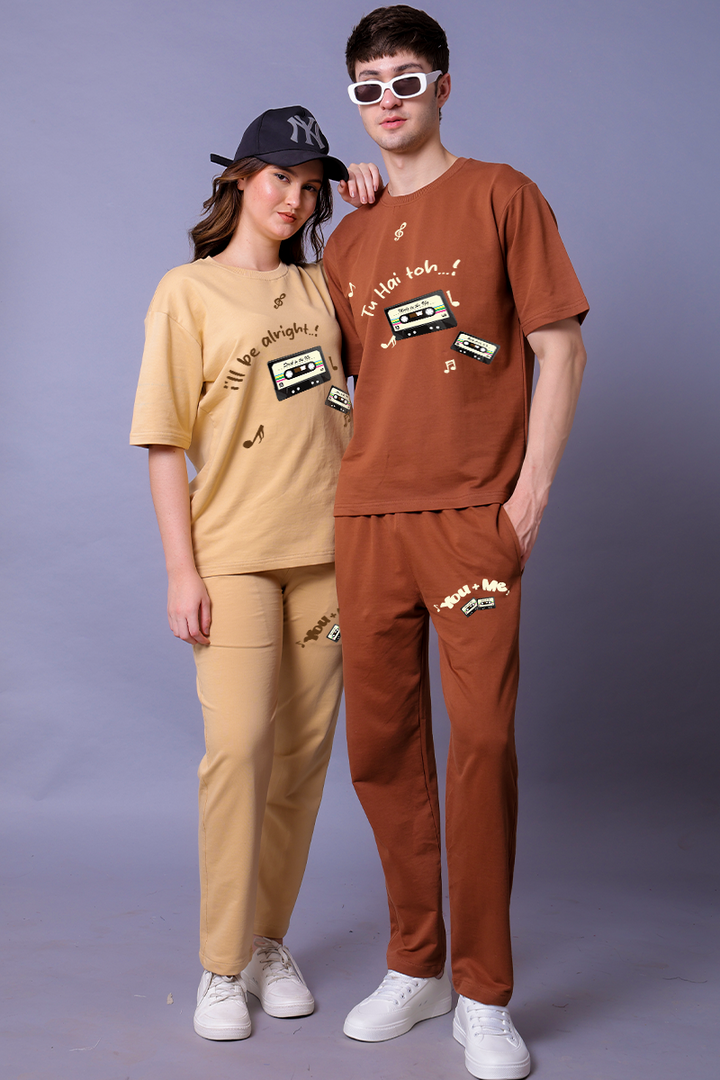 Tu Hai Toh I'll Be Alright Couple Co-Ord Set With Joggers (Pack of 2)