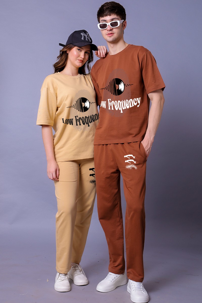 Low-fi & High Fi Couple Co-Ord Set With Joggers (Pack of 2)