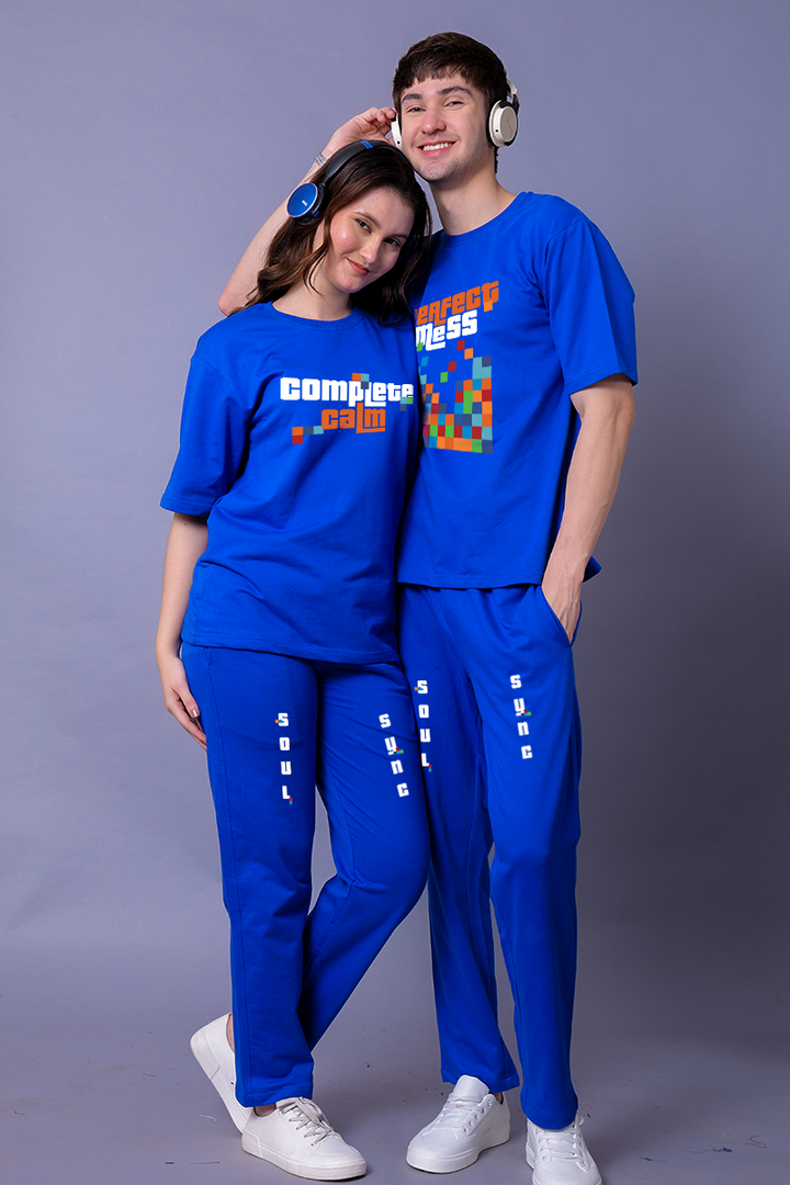 Complete Calm & Perfect Mess Couple Co-Ord Set With Joggers (Pack of 2)