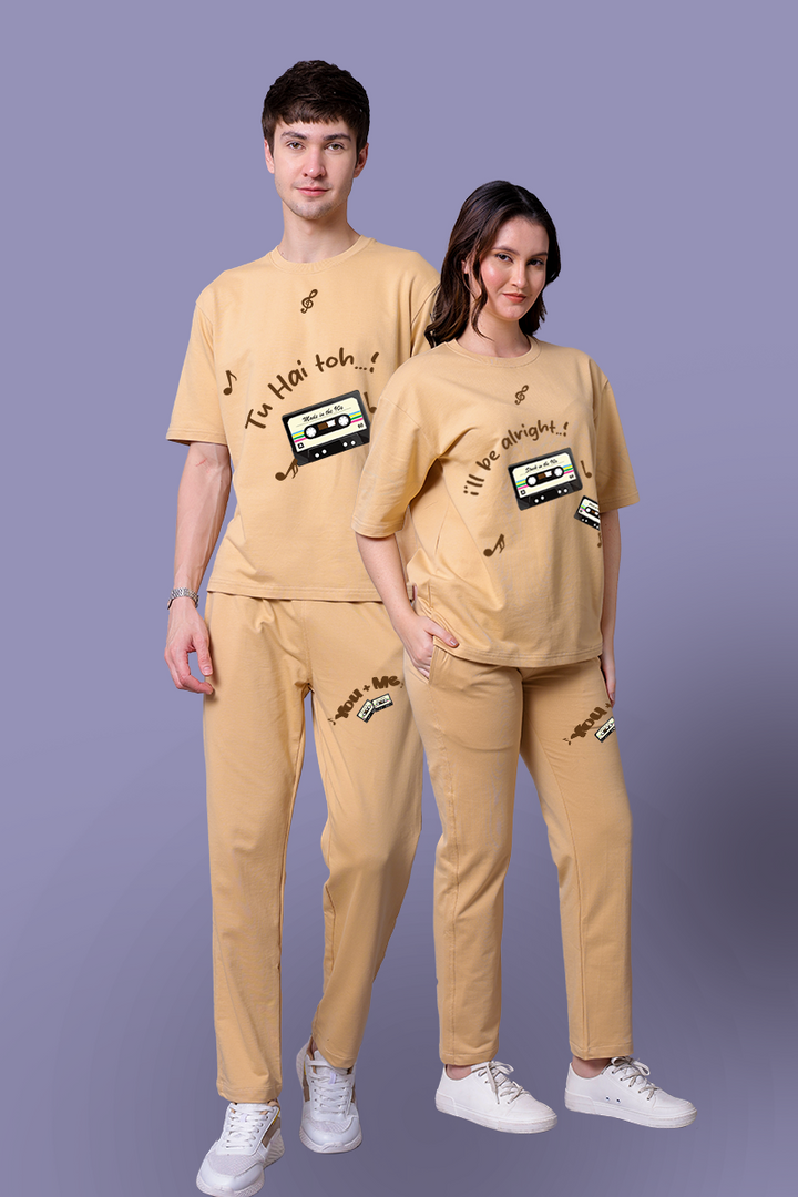 Tu Hai Toh I'll Be Alright Couple Co-Ord Set With Joggers (Pack of 2)
