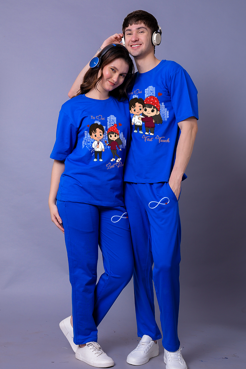 From First to Last Crush Couple Co-Ord Set With Joggers (Pack of 2)