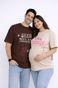 Beer Belly Oversized Couple T-Shirts (Pack of 2)