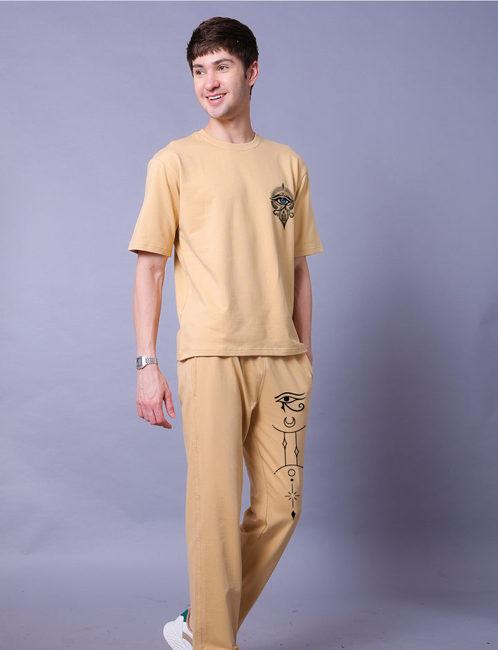 Egyption Men Co-Ord Set - Oversized Tee With Jogger