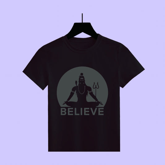 Divine Silhouette - Lord Shiva Unisex Half Sleeve T-Shirt