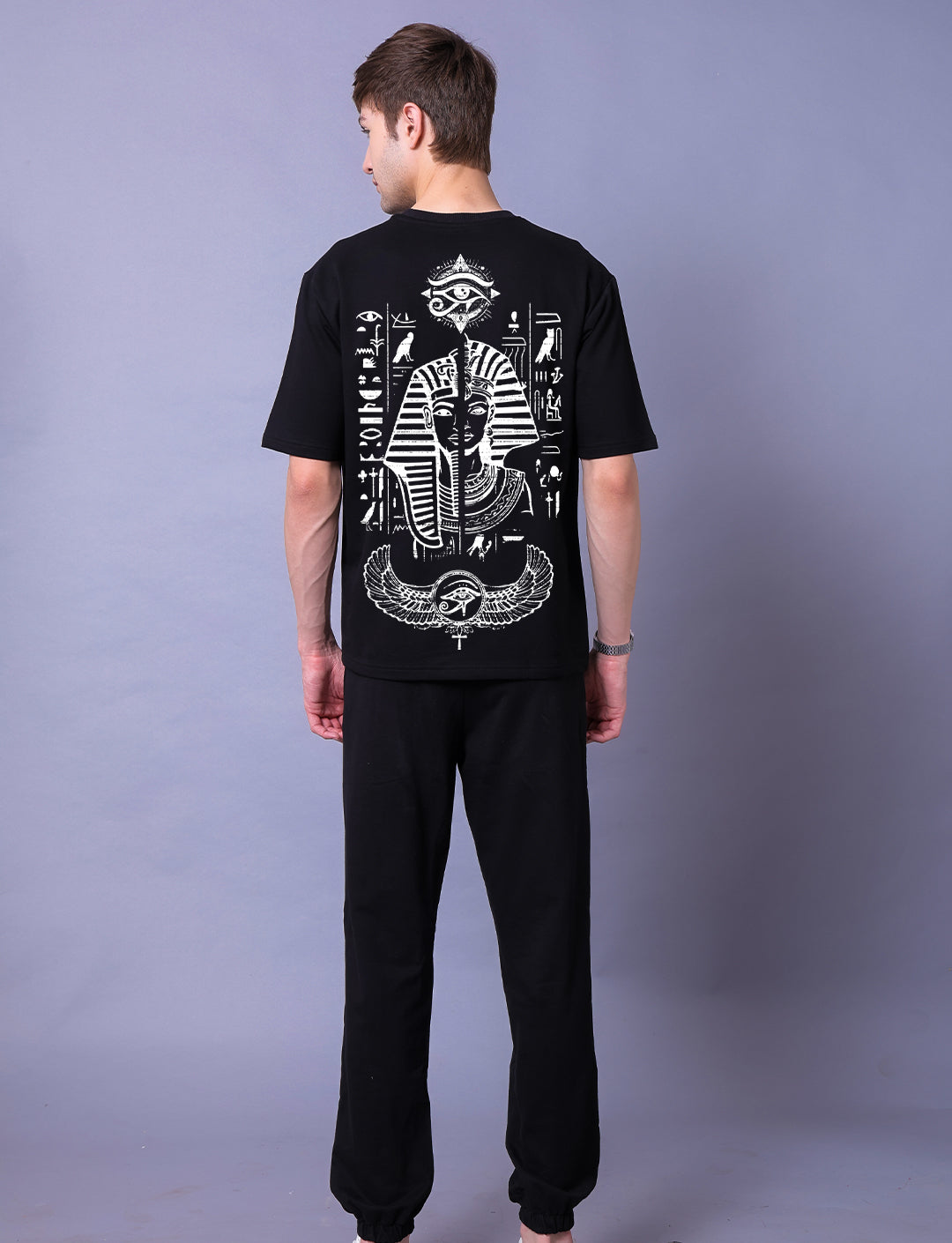 Egyption Men Co-Ord Set - Oversized Tee With Jogger