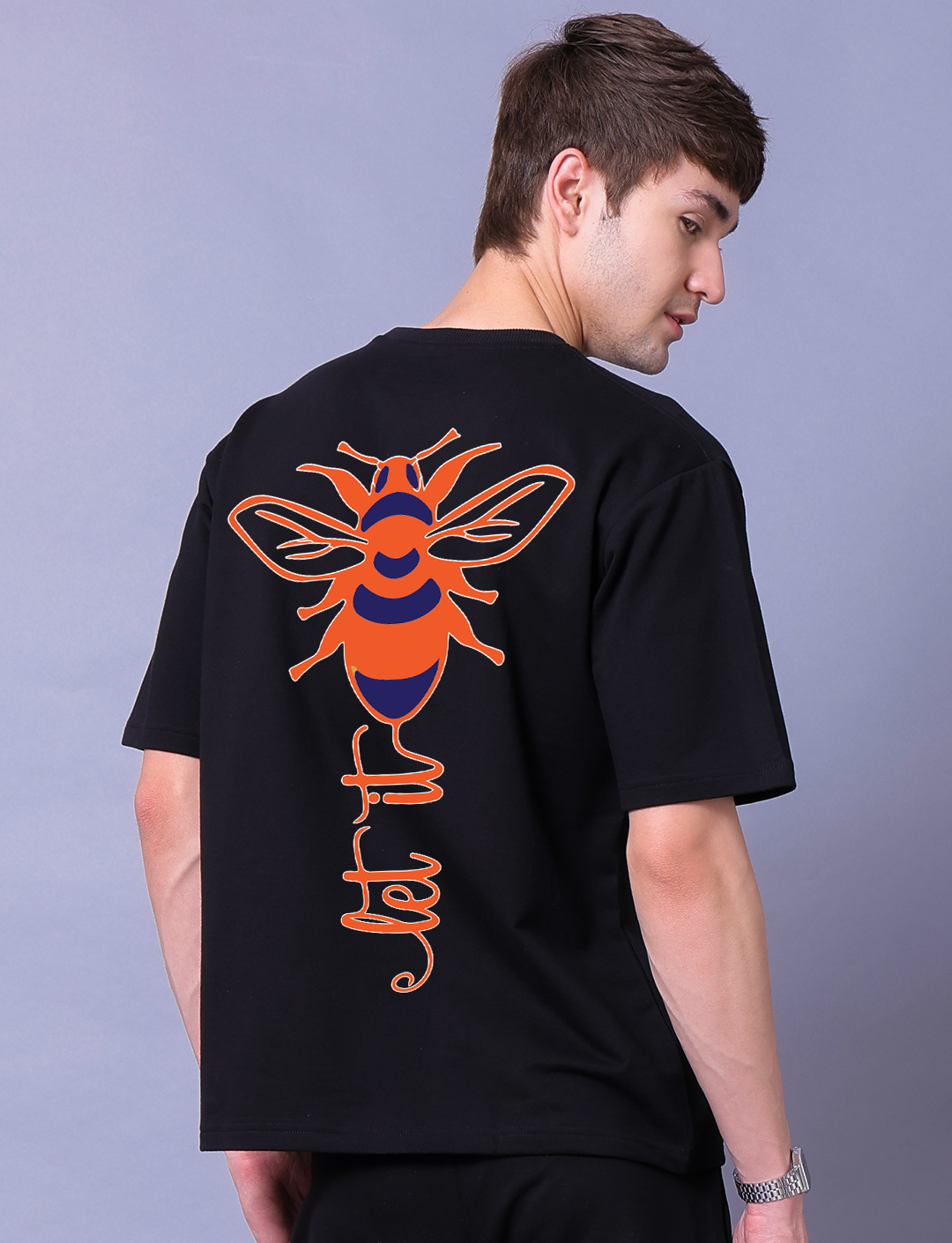 Let It Be Men Co-Ord Set - Oversized Tee With Jogger