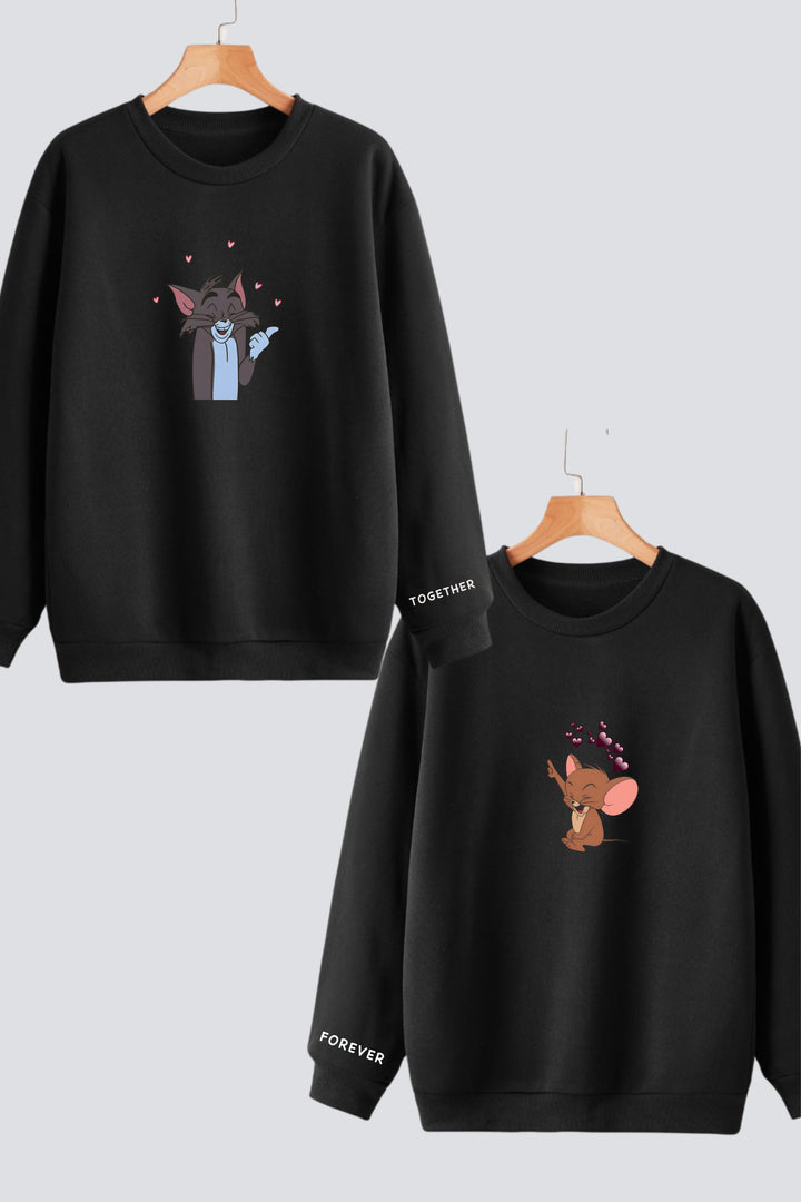 Mischief & Mirth Couple Unisex Sweatshirts - Pack of 2