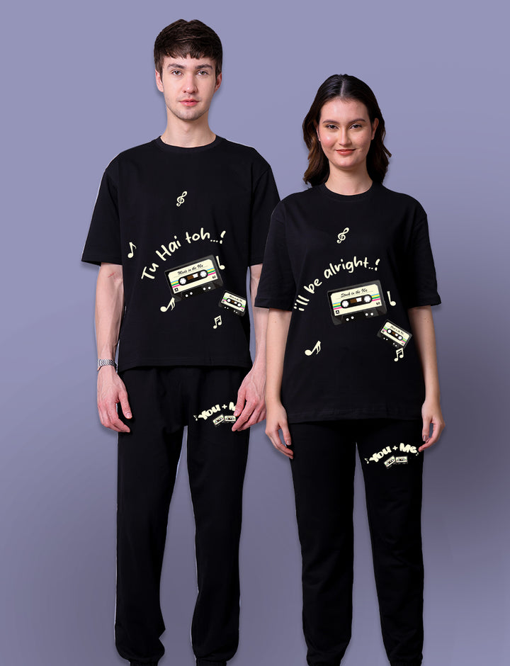 Tu Hai Toh I'll Be Alright Couple Co-Ord Set With Joggers (Pack of 2) (Copy)