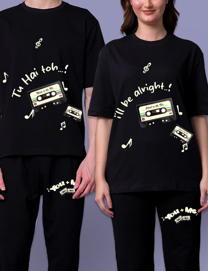 Tu Hai Toh I'll Be Alright Couple Co-Ord Set With Joggers (Pack of 2) (Copy)