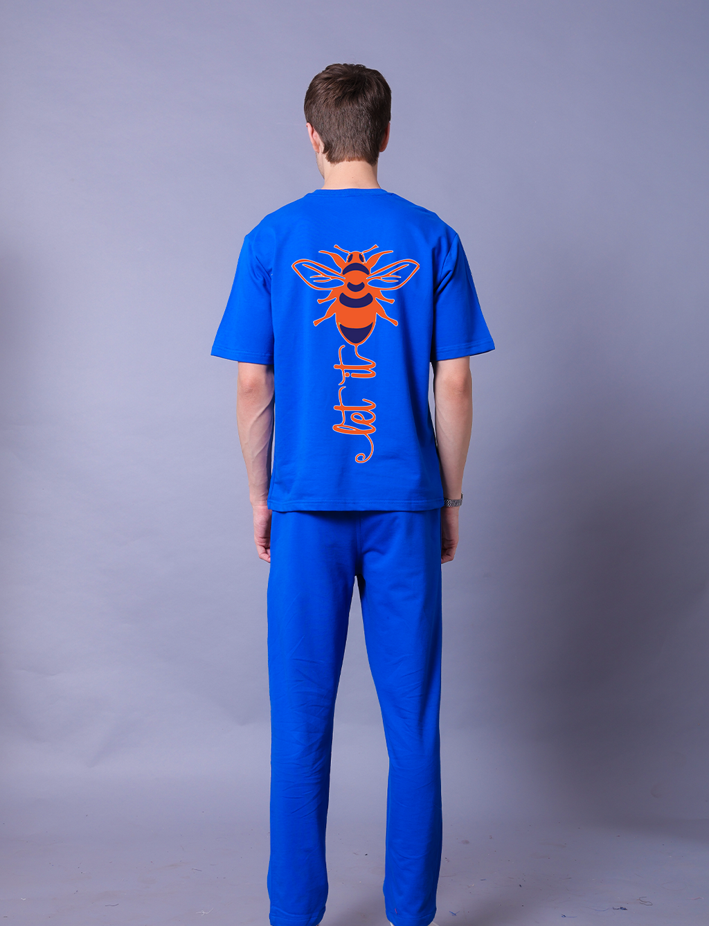 Let It Be Men Co-Ord Set - Oversized Tee With Jogger