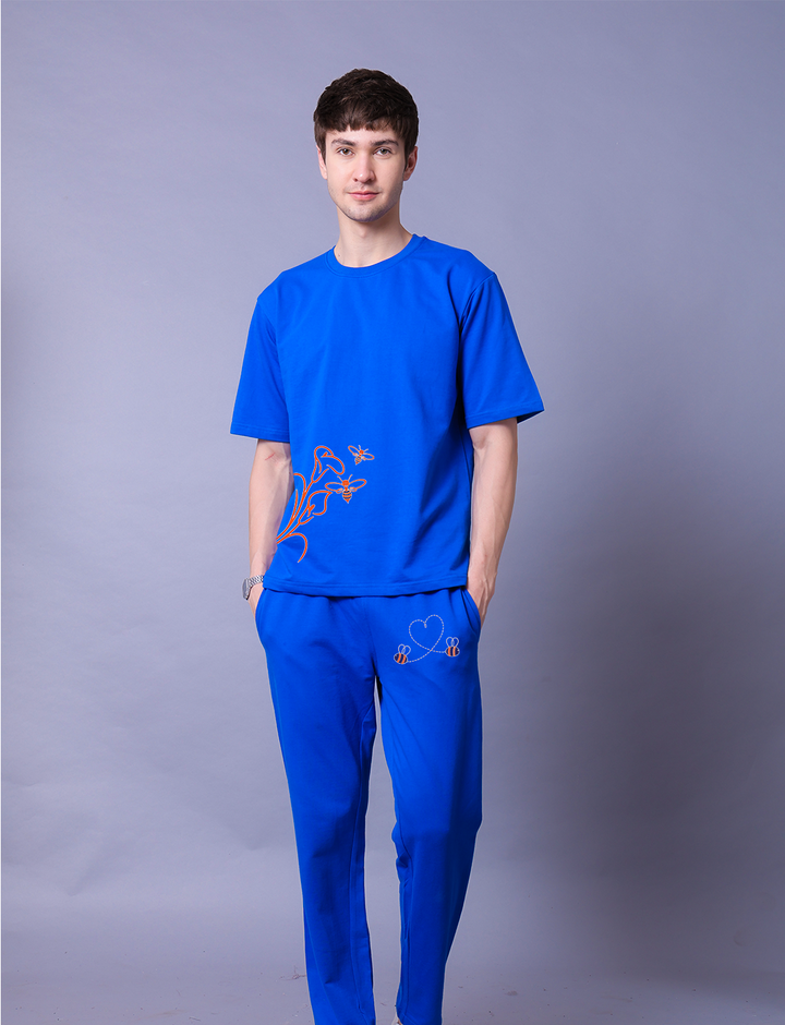 Let It Be Men Co-Ord Set - Oversized Tee With Jogger