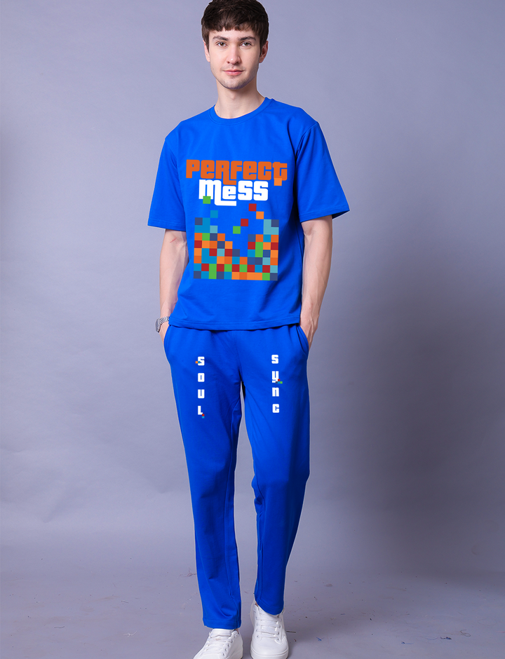Soul Sync Men Co-Ord Set - Oversized Tee With Jogger