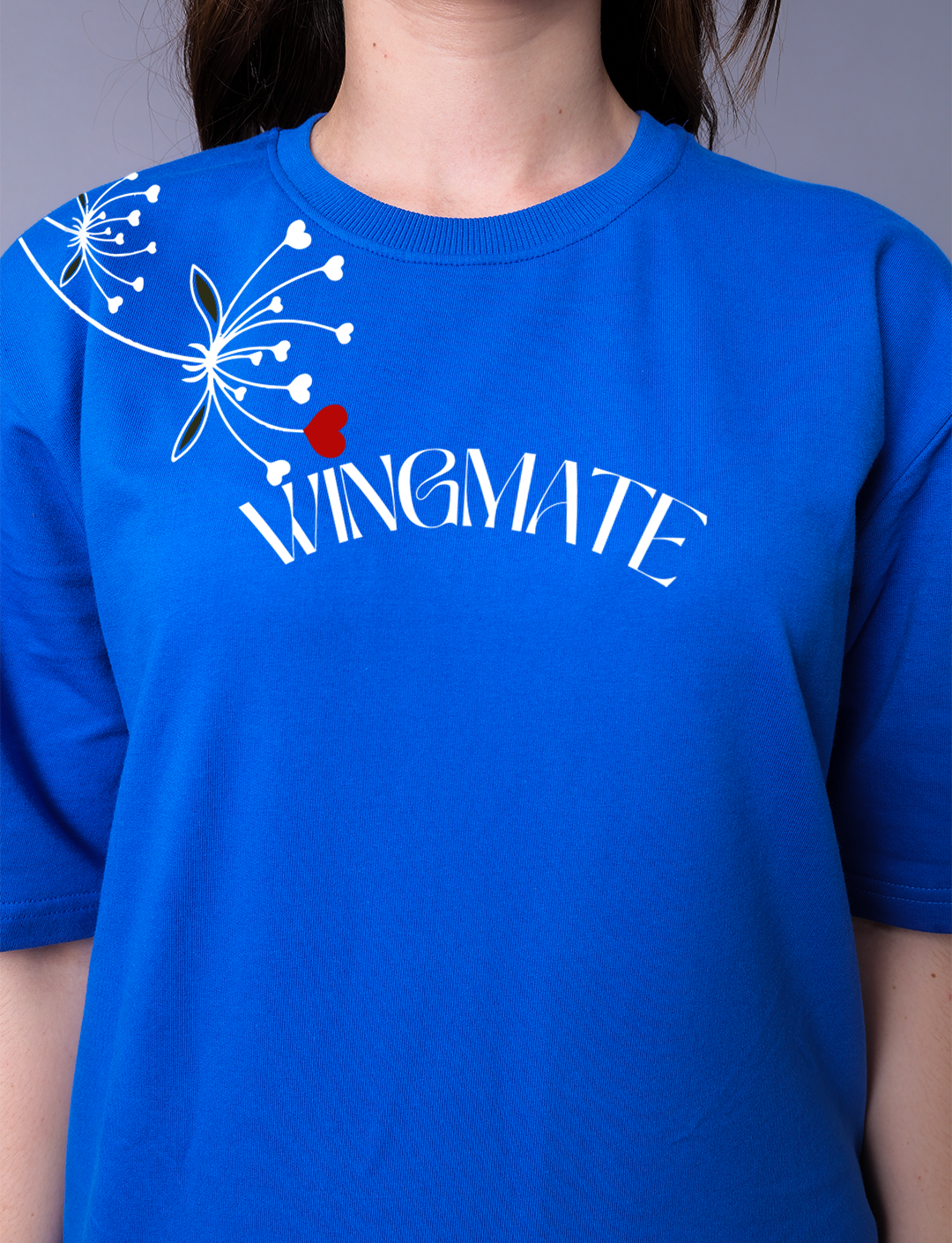 Eternal Flutter Butterfly Women Blue Co-Ord Set With Joggers