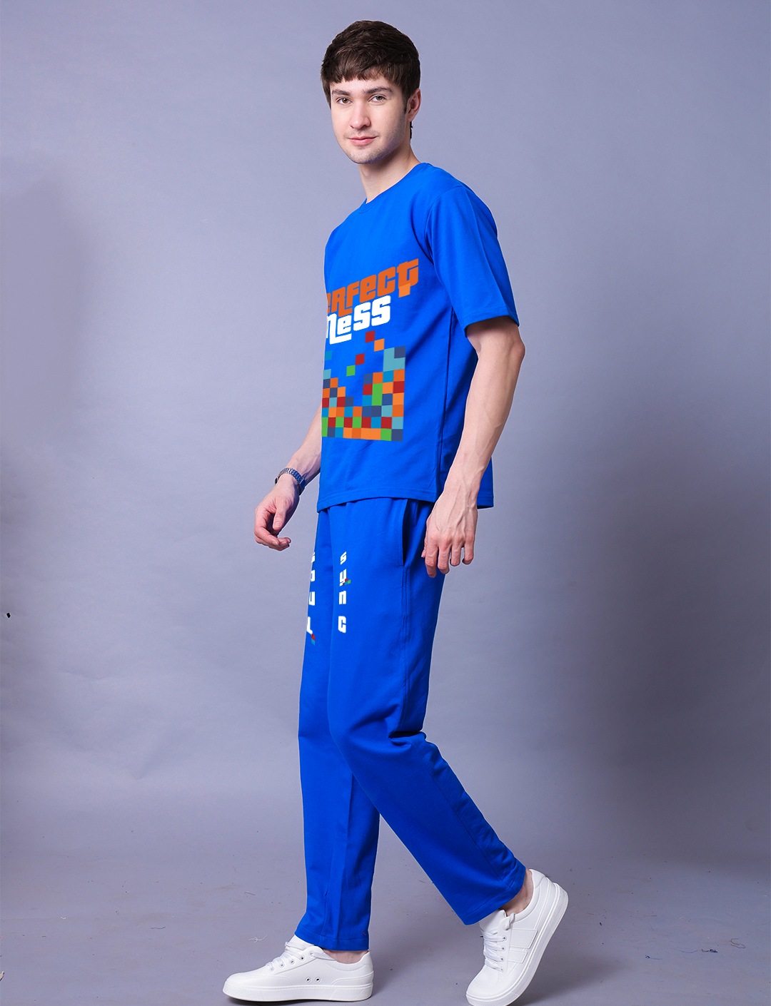 Perfect Mess Men Co-Ord Set - Oversized Tee With Jogger