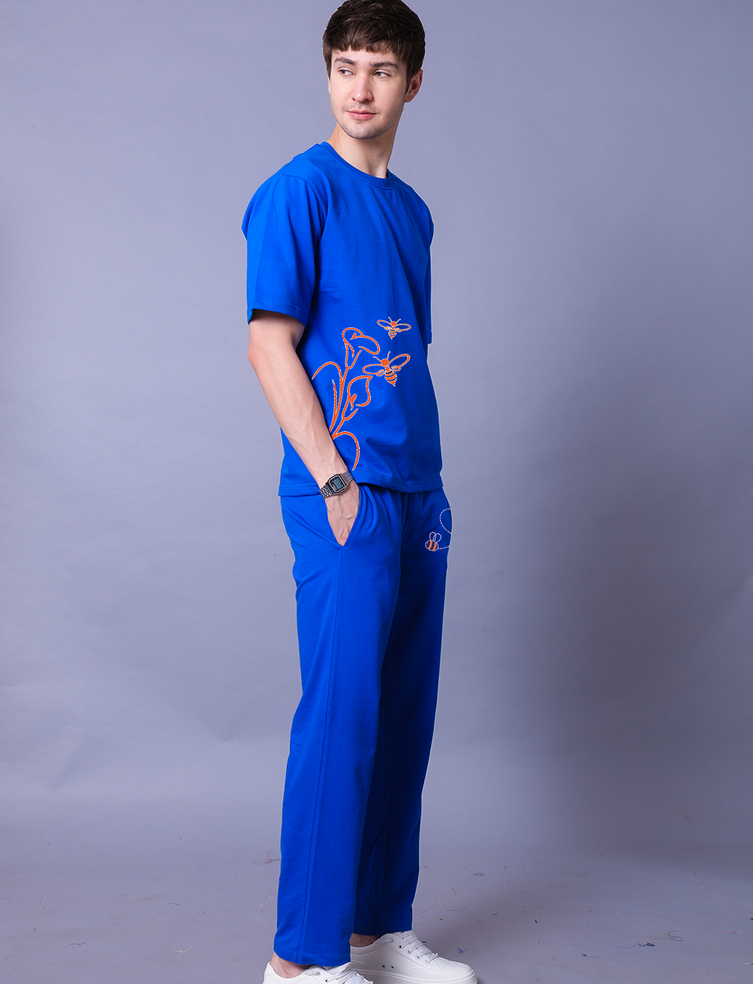 Let It Be Men Co-Ord Set - Oversized Tee With Jogger