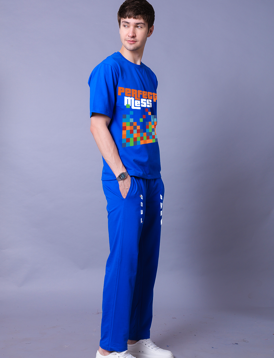 Soul Sync Men Co-Ord Set - Oversized Tee With Jogger