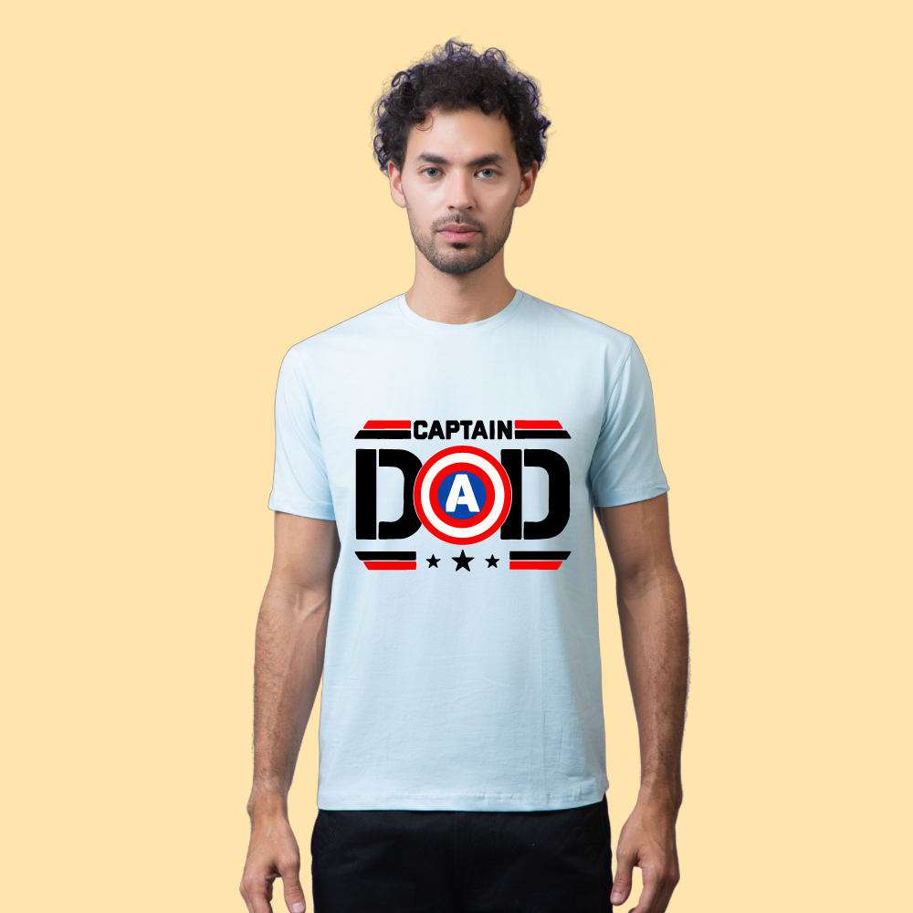 Captain Dad Unisex Half Sleeve T-Shirt