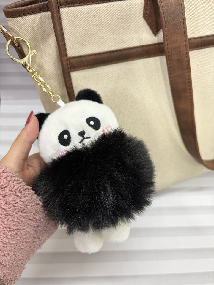 Cute Panda - Plush Keychain