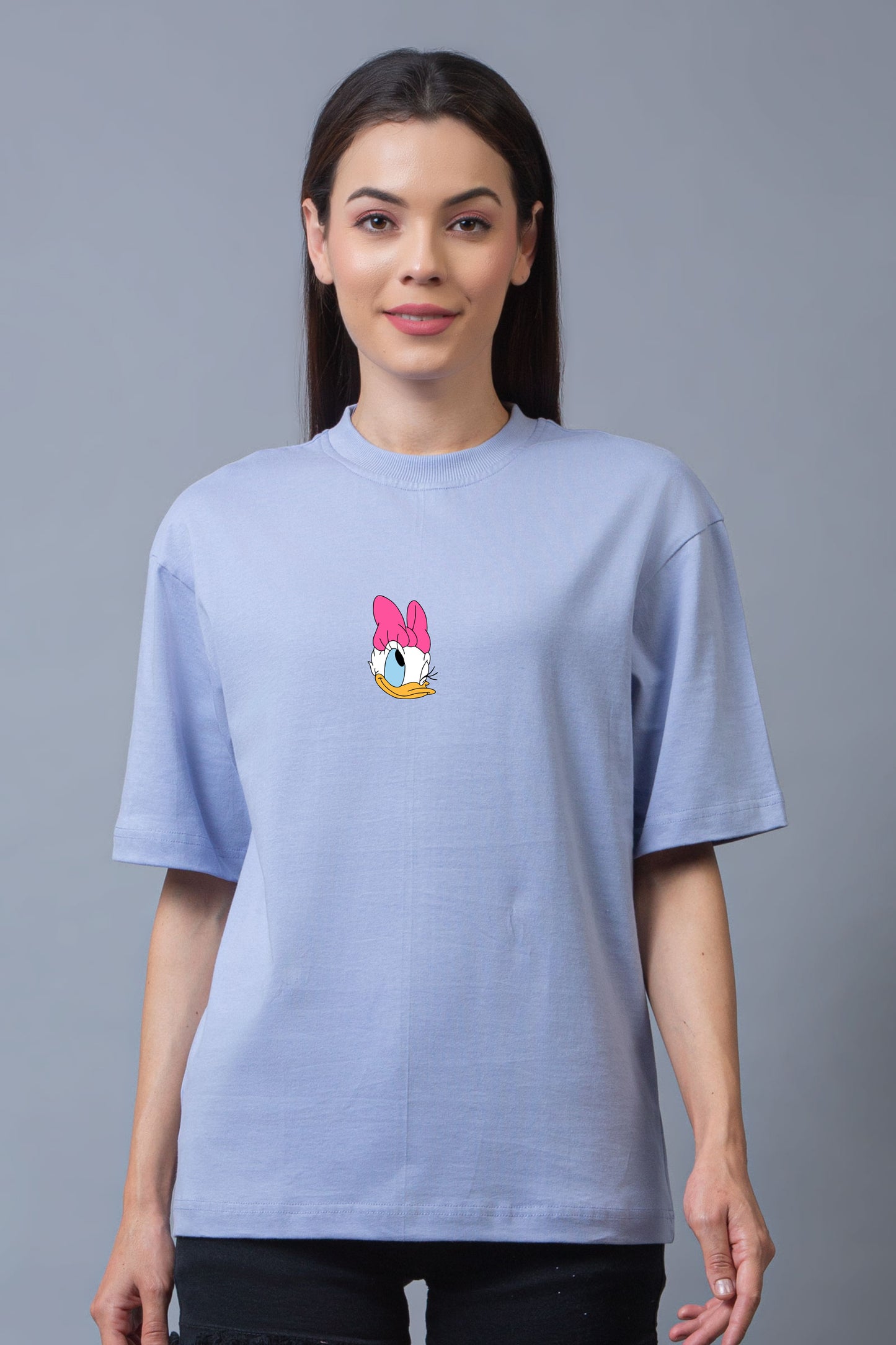 Donald Duckie Half Sleeves Oversized Tee