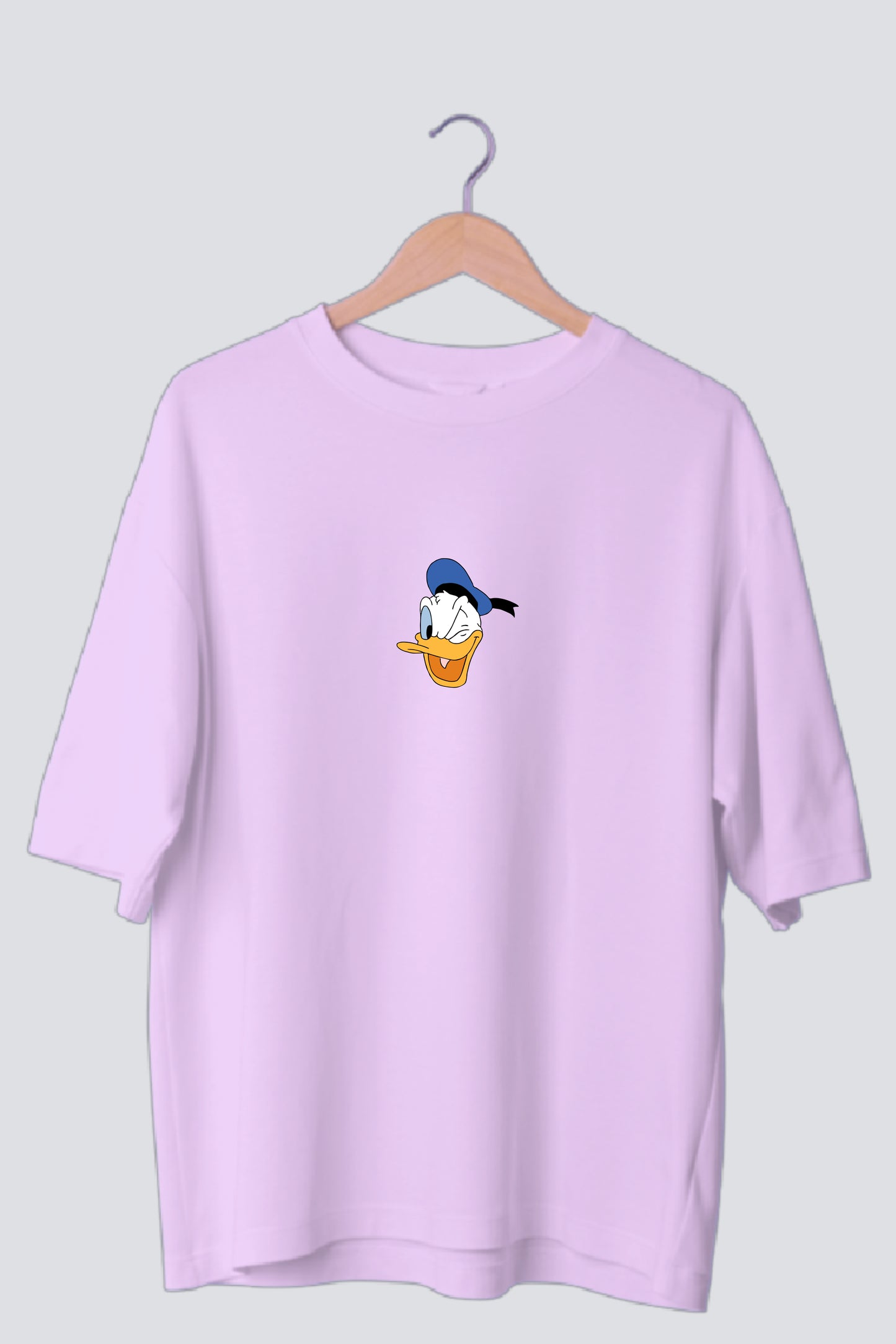 Donald Duck Half Sleeves Oversized Tee