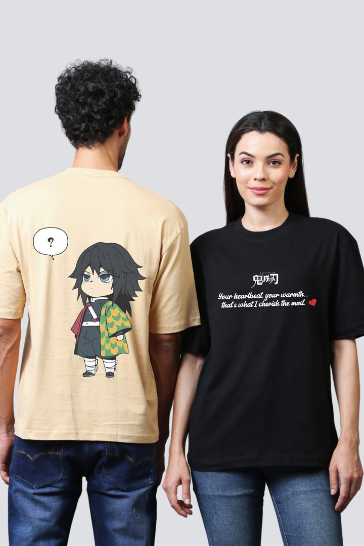 Demon Slayer Edition Oversized Couple Tees - Pack of 2