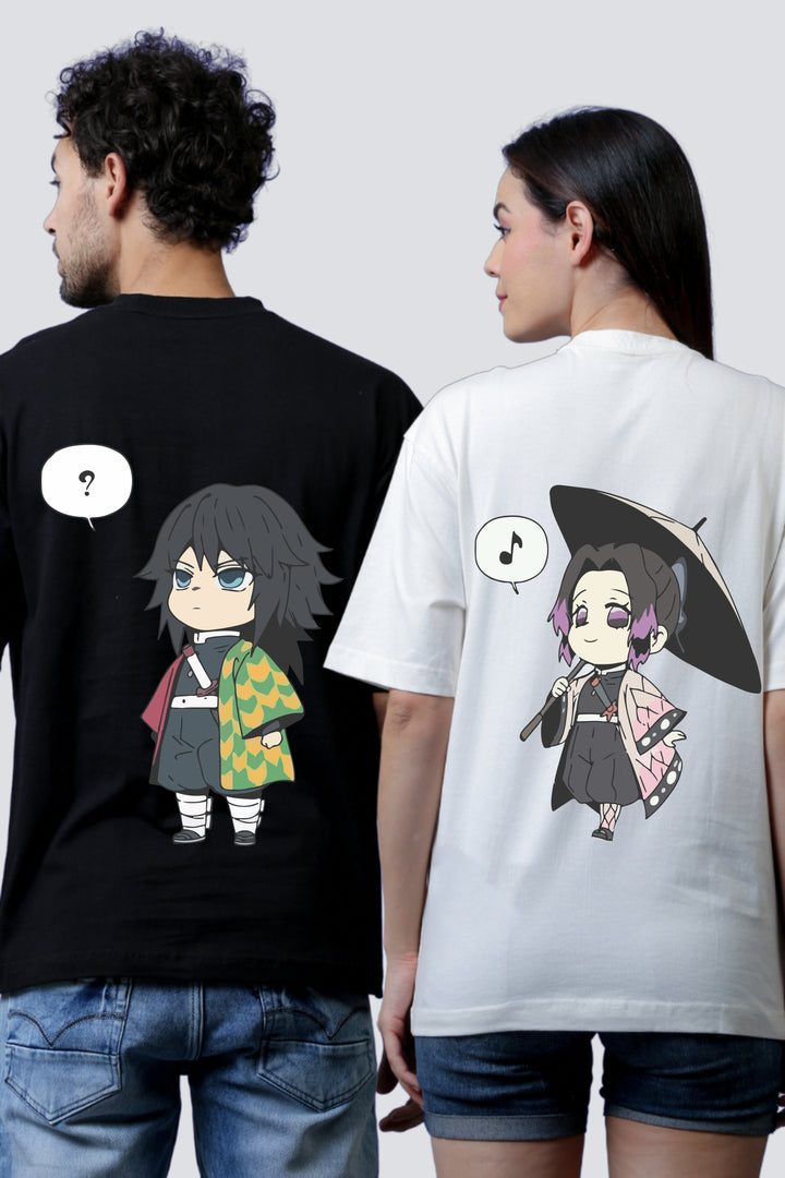 Demon Slayer Edition Oversized Couple Tees - Pack of 2