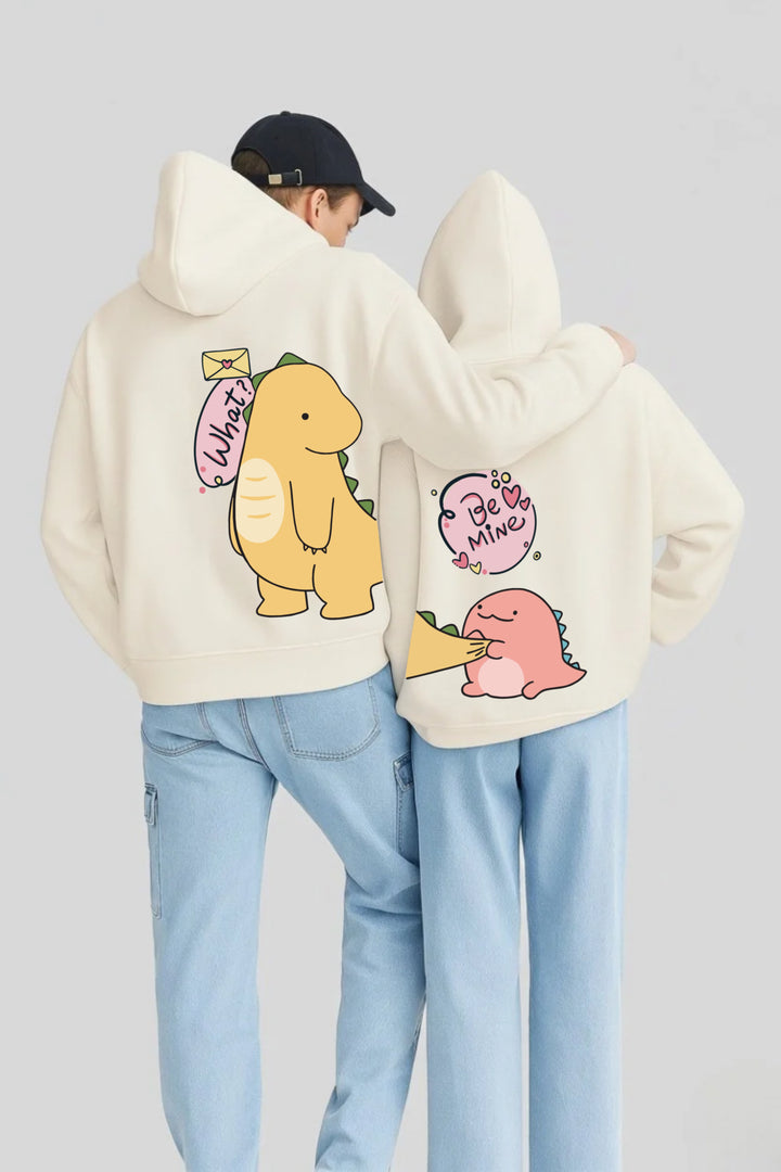 Dino Love Oversized Drop Shoulder Hoodies - Pack of 2