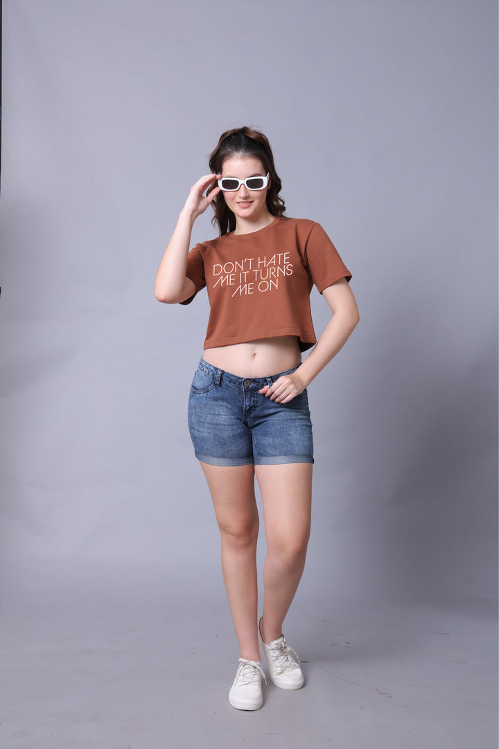 Don’t Hate Me Women Crop Top