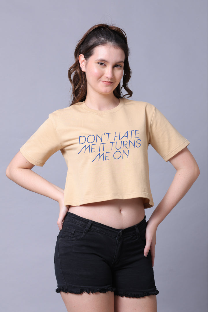 Don’t Hate Me Women Crop Top