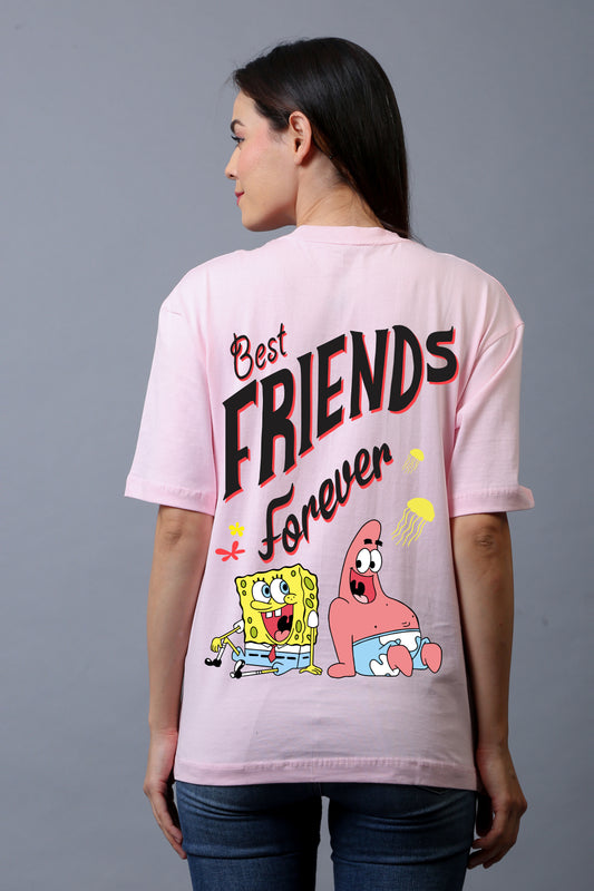 SpongeBob Half Sleeves Oversized Tee