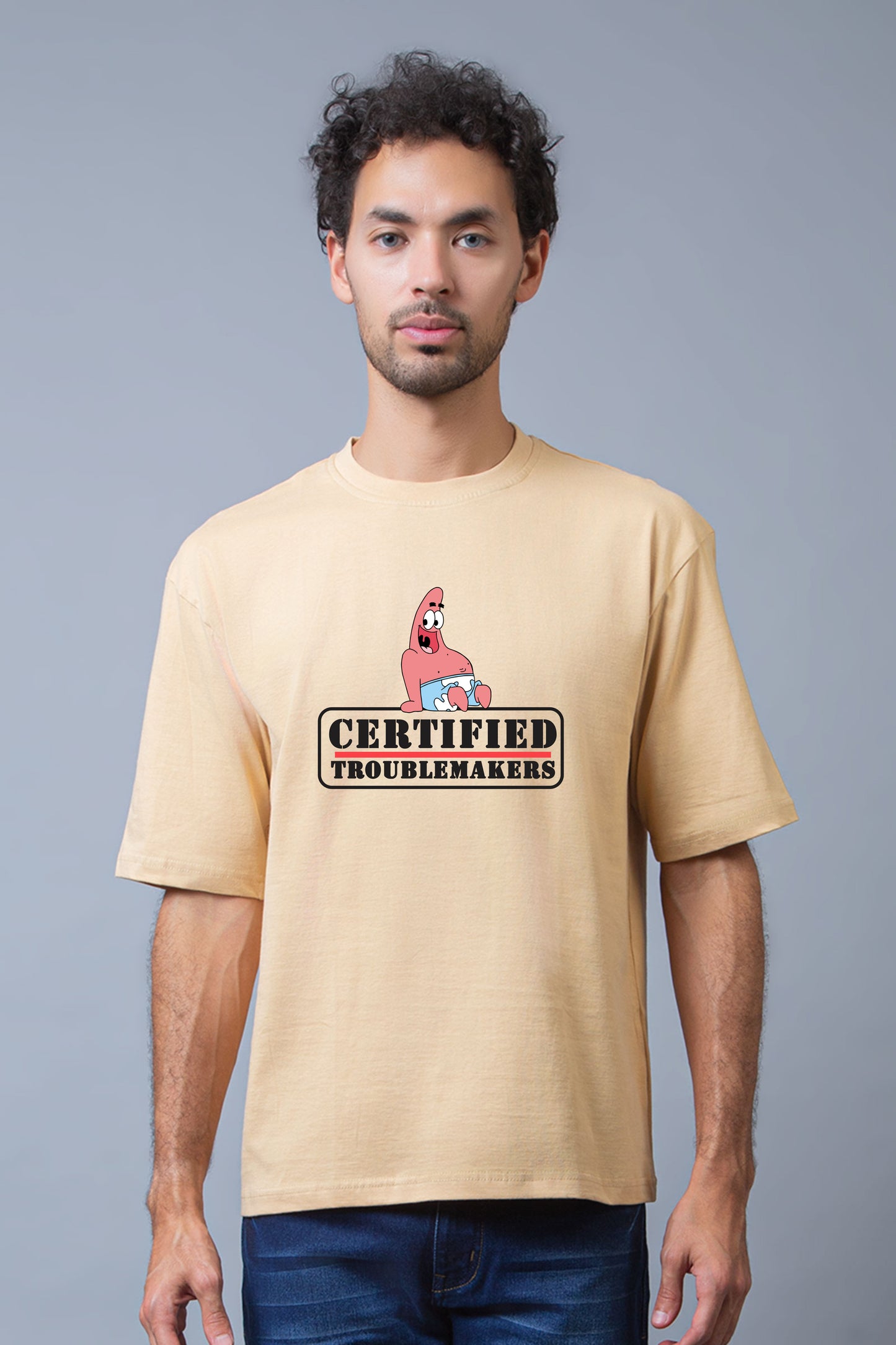 Patrick Half Sleeves Oversized Tee