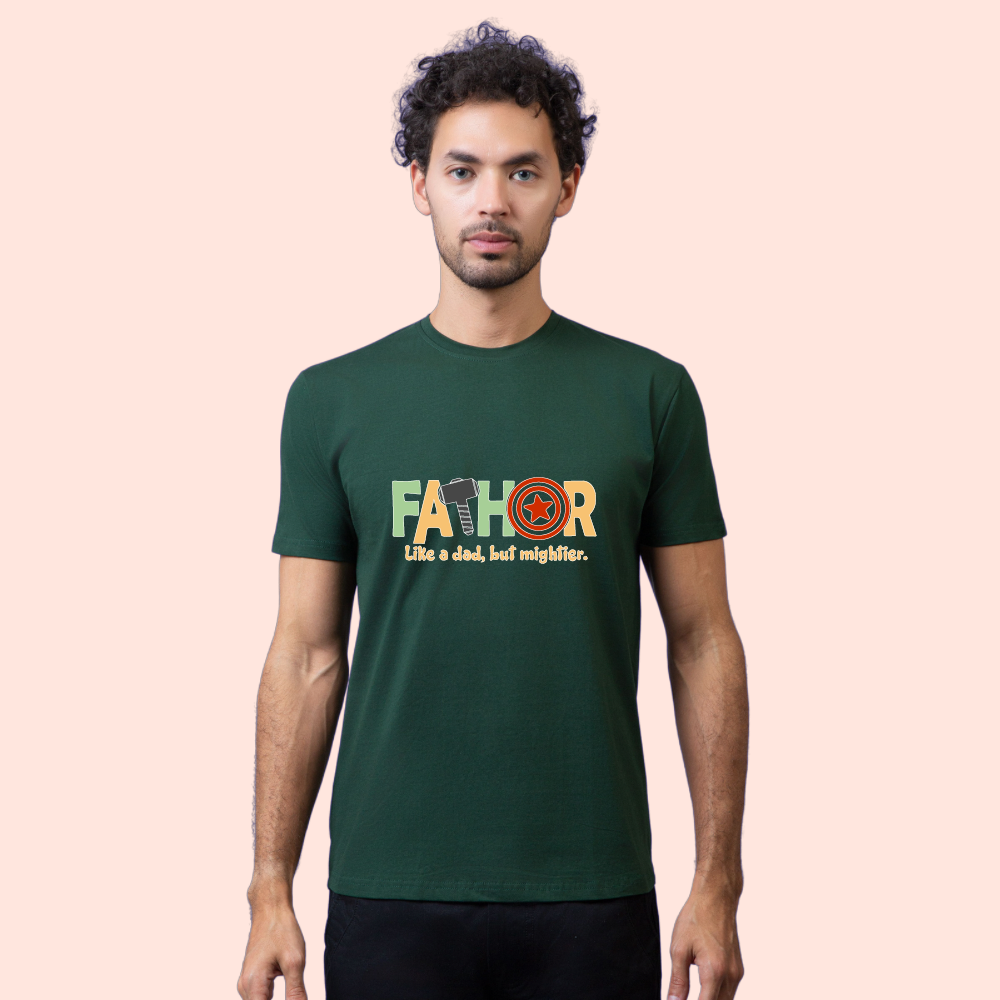 Fathor - The Mighty Dad Unisex Half Sleeve T-Shirt