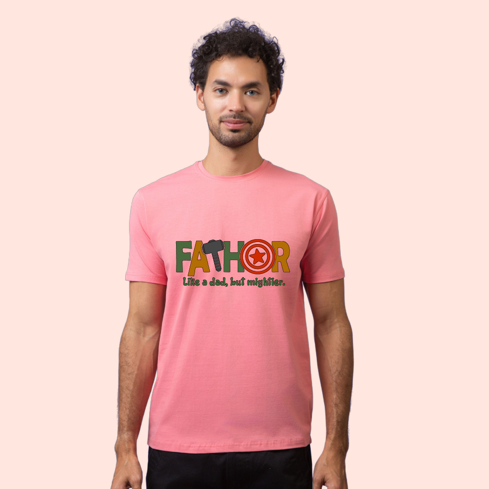 Fathor - The Mighty Dad Unisex Half Sleeve T-Shirt