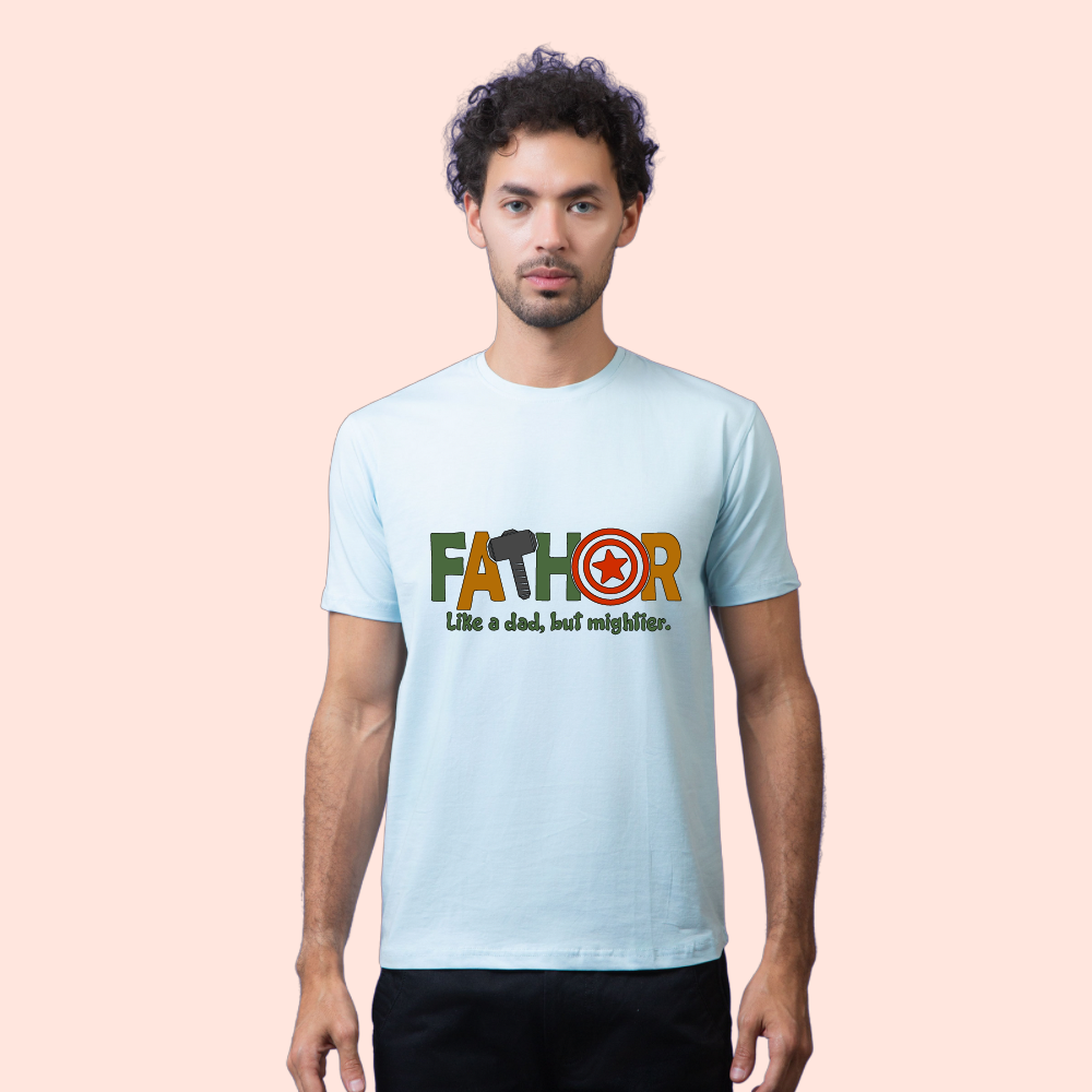 Fathor - The Mighty Dad Unisex Half Sleeve T-Shirt