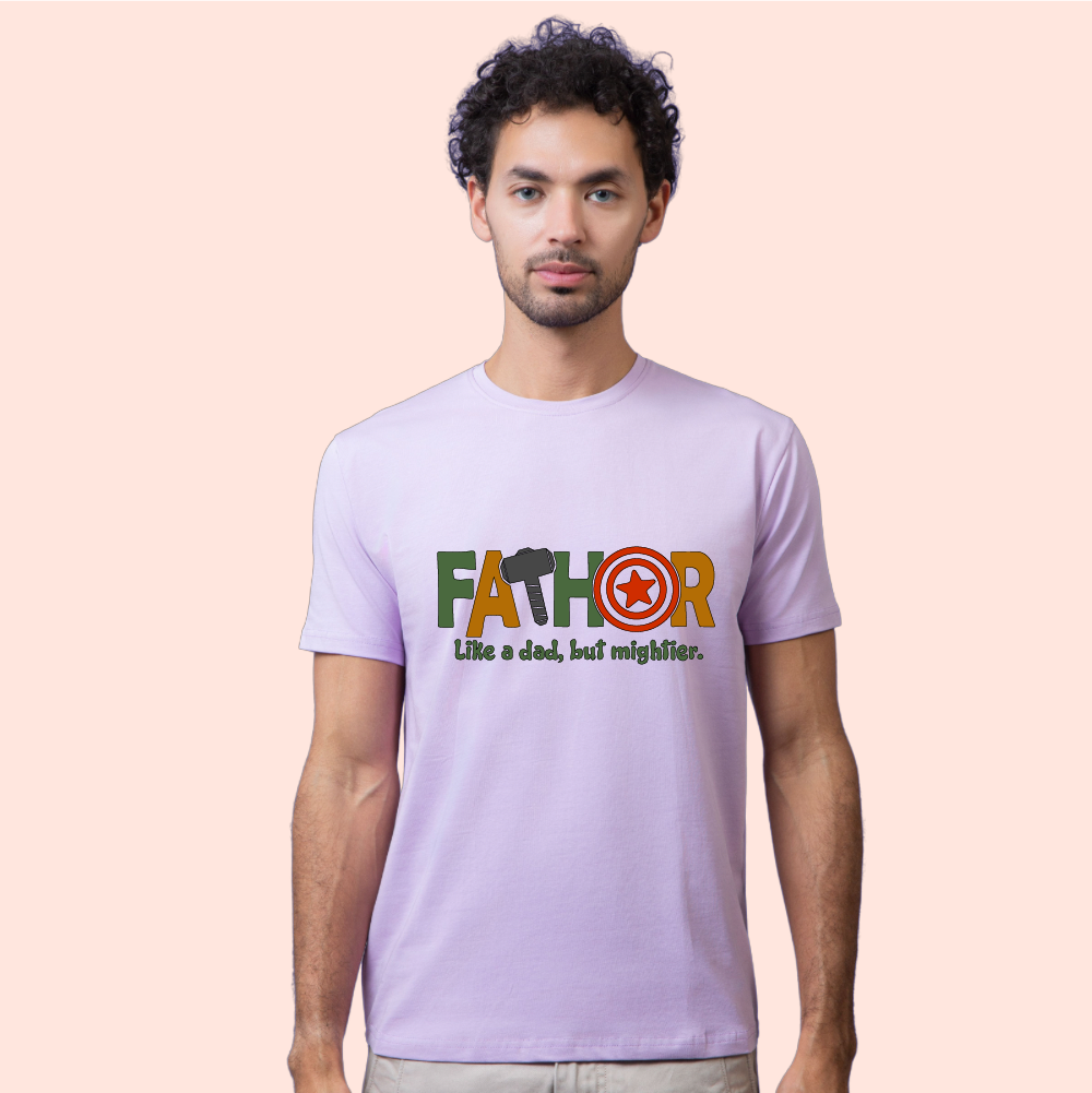 Fathor - The Mighty Dad Unisex Half Sleeve T-Shirt