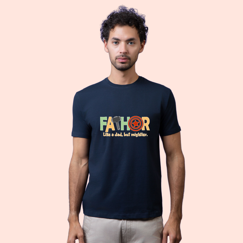 Fathor - The Mighty Dad Unisex Half Sleeve T-Shirt