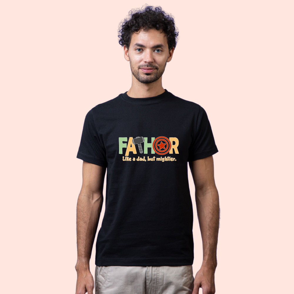 Fathor - The Mighty Dad Unisex Half Sleeve T-Shirt