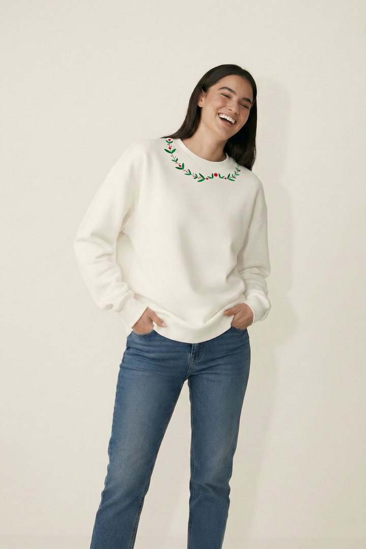 Floral Wreath Unisex Sweatshirt