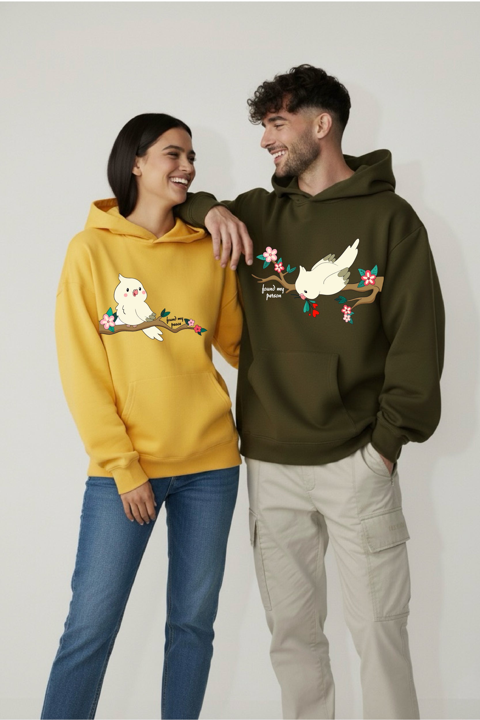 Found My Person Oversized Drop Shoulder Hoodies - Pack of 2