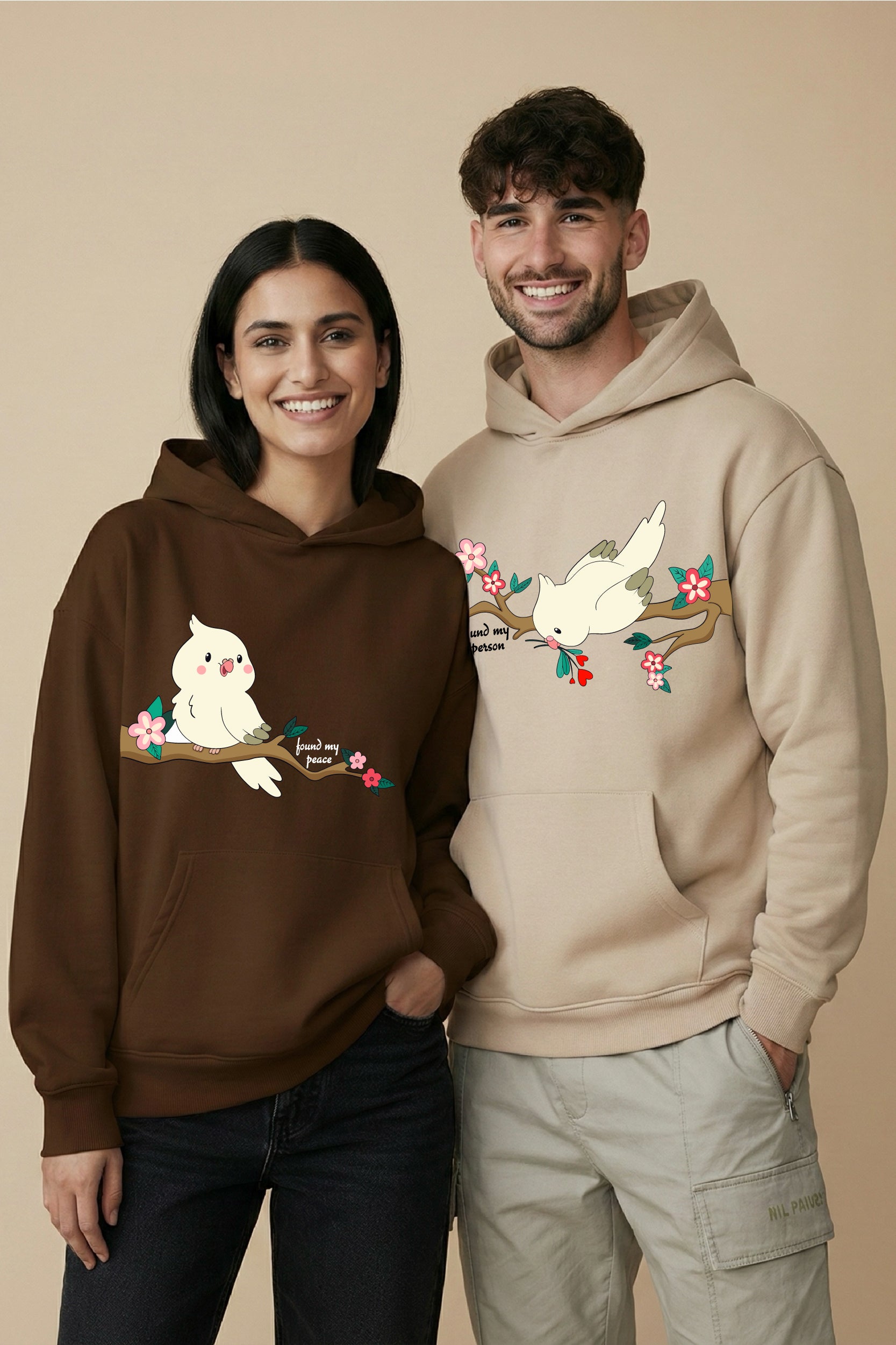 Found My Person Oversized Drop Shoulder Hoodies - Pack of 2