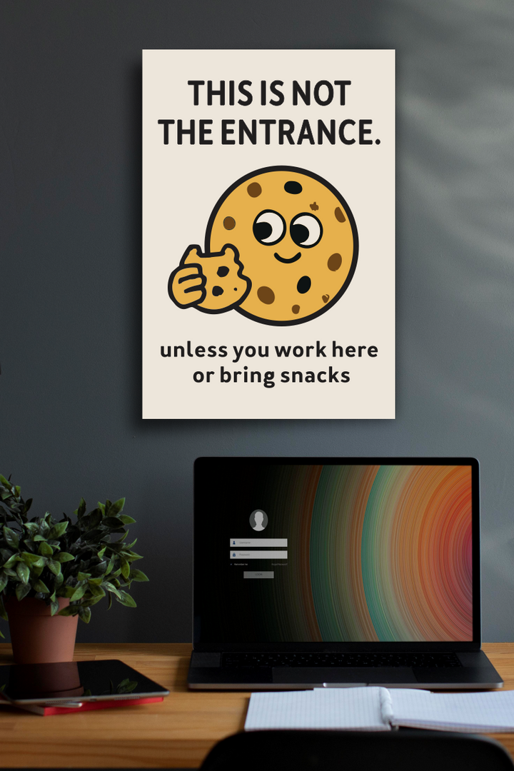 Funny Cookie Wall Sign