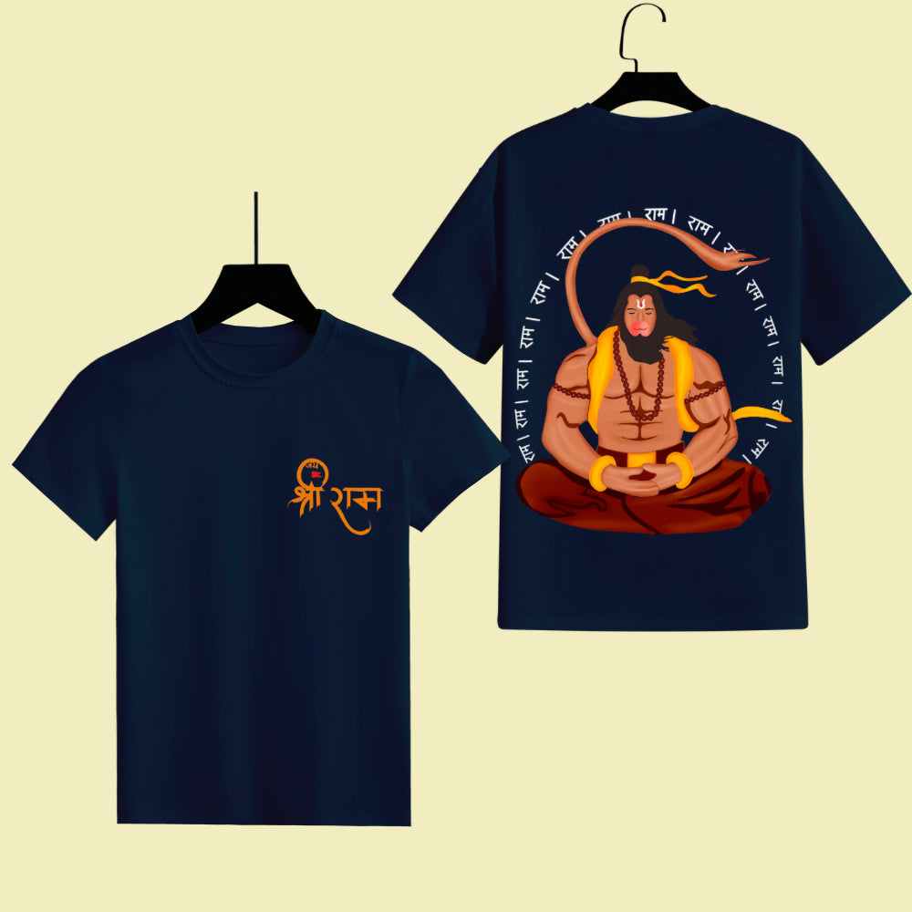 Divine Protector Hanuman Unisex Half Sleeve T-Shirt