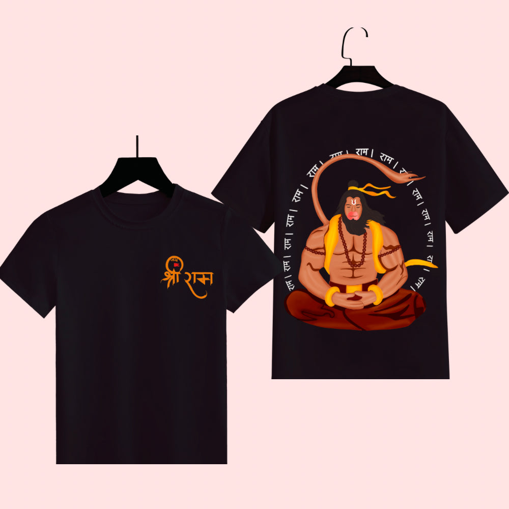 Divine Protector Hanuman Unisex Half Sleeve T-Shirt