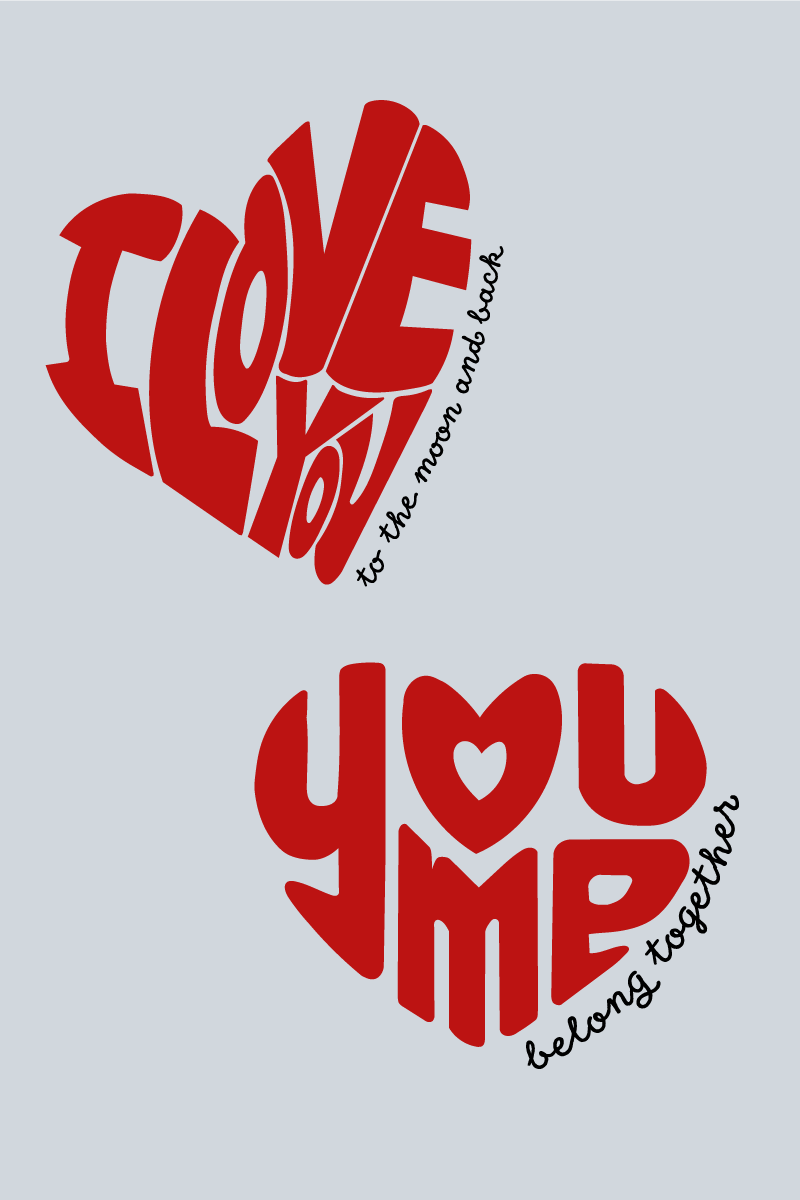 You & Me Together Forever Couple Unisex Tees - Pack of 2