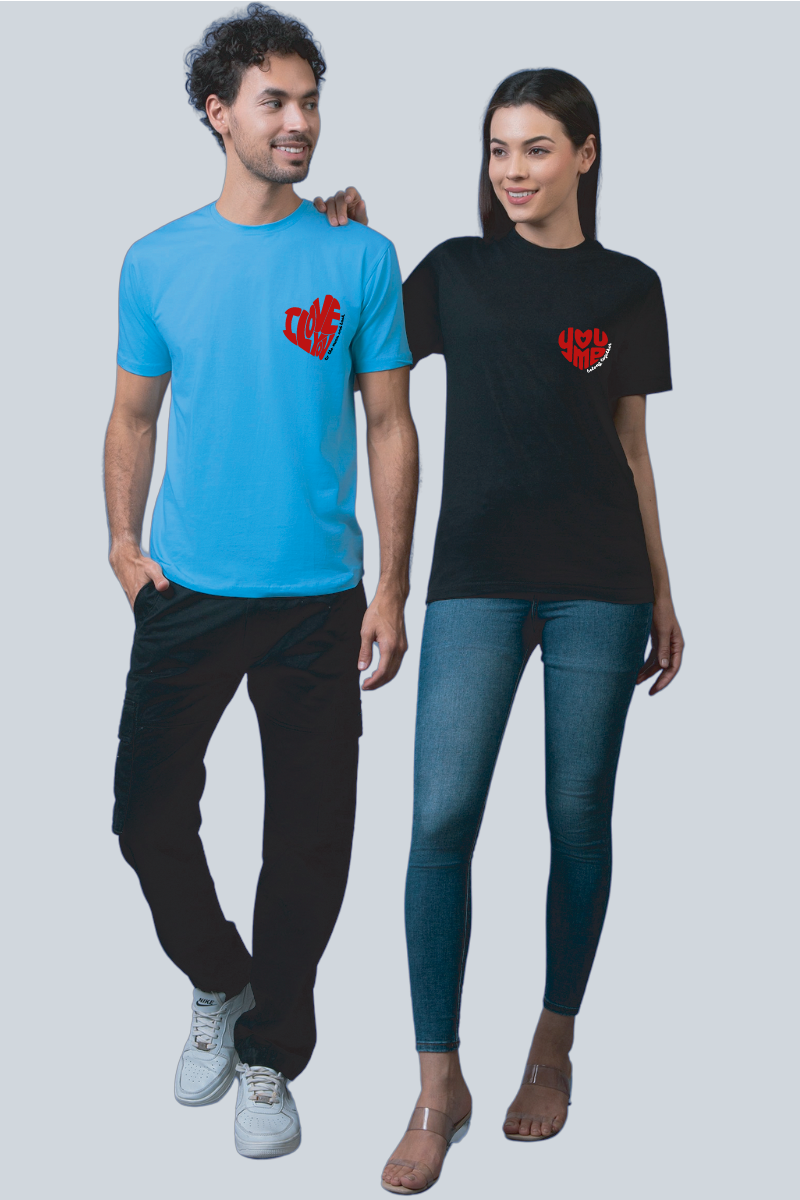 You & Me Together Forever Couple Unisex Tees - Pack of 2