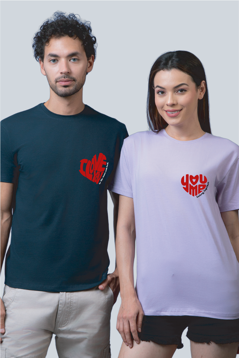 You & Me Together Forever Couple Unisex Tees - Pack of 2