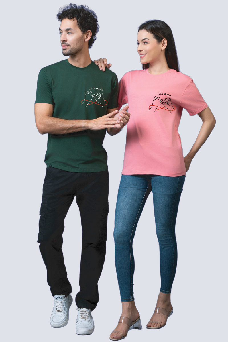 Pinky Promise Couple Unisex Tees - Pack of 2