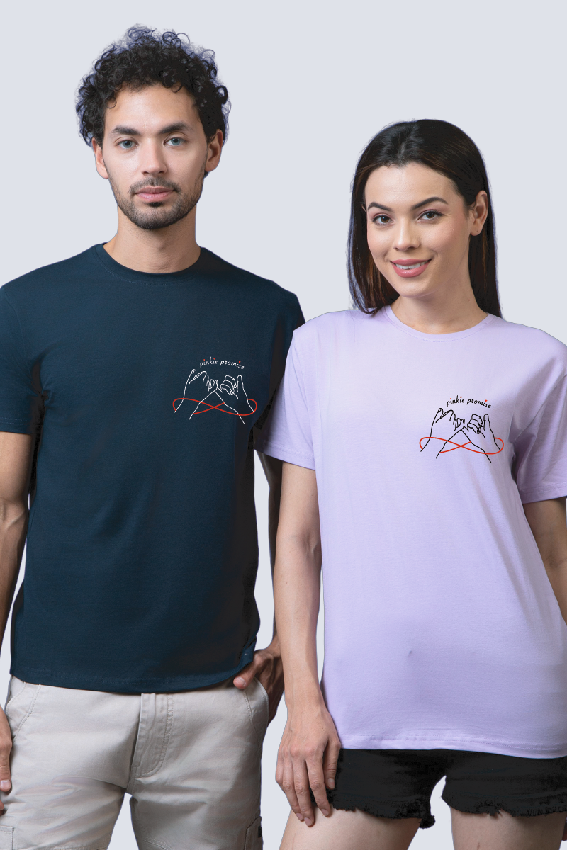 Pinky Promise Couple Unisex Tees - Pack of 2