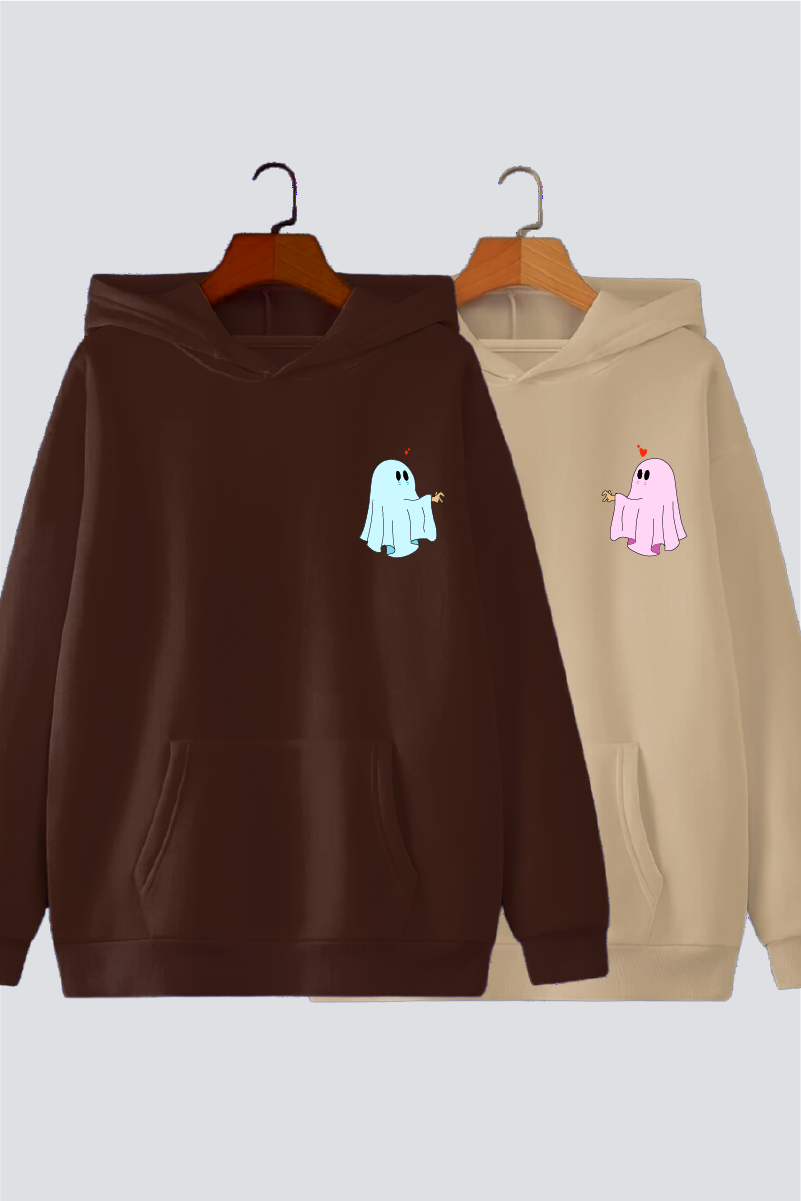 Haunt & Heart Couple Oversized Drop Shoulder Hoodies - Pack of 2