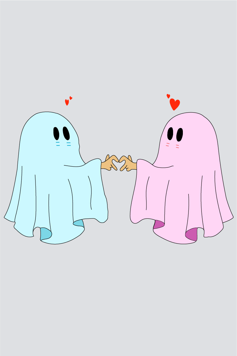 Haunt & Heart Couple Unisex Sweatshirts - Pack of 2